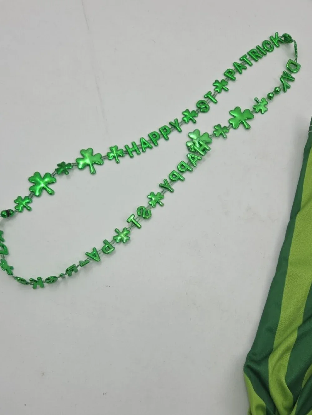 Green Shamrock Leprechaun Kids Costume Jacket, Pants And Accessories
